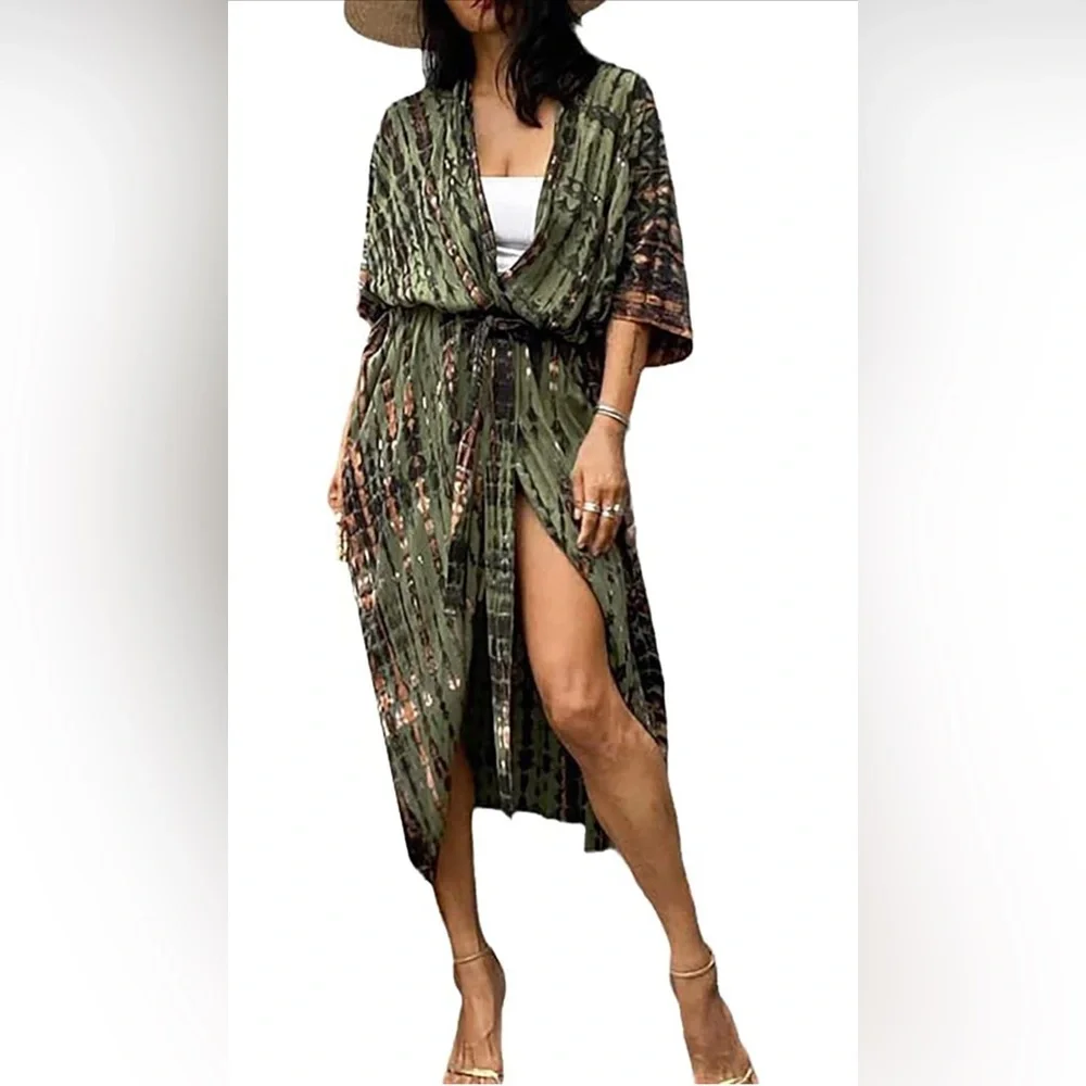 393. OS Summer T-Shirt Long Overshirt for Women Pleated Spaghetti Strap Camisole - Picture 2 of 9